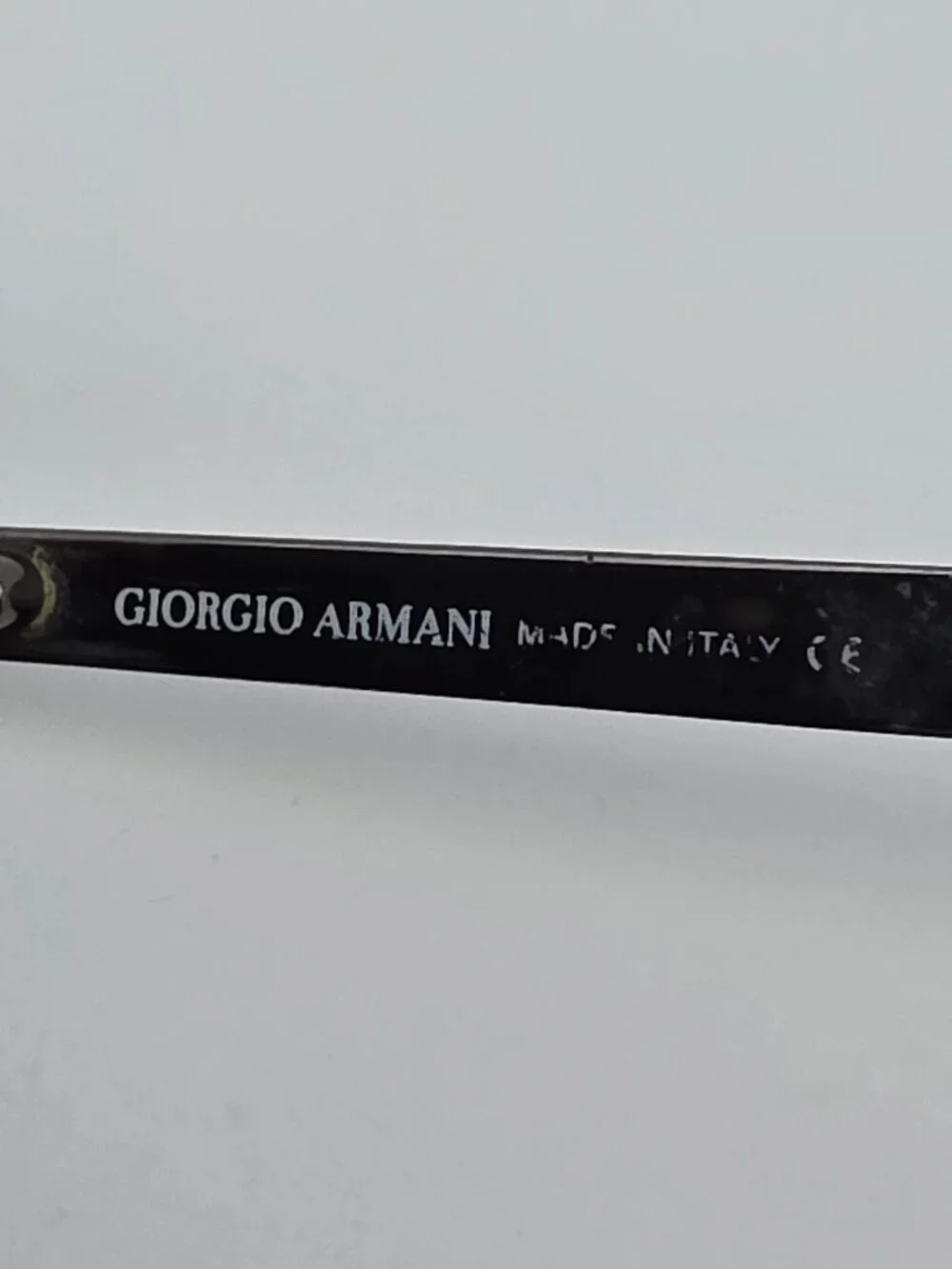 Giorgio Armani 678 1144 Small Pewter Frame G-15 Glass Lens Aviator Sunglasses